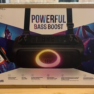JBL Boombox with LED Light Display - Black and Multicolor